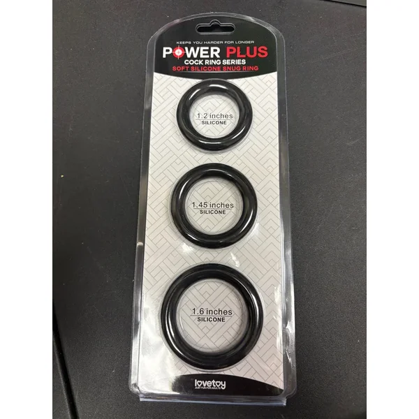 LoveToy Power Plus Cock Ring Set -Thick Band