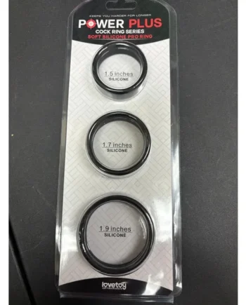 LoveToy Power Plus Cock Ring Set -Wide Band