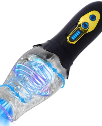 Lurevibe - Male Rose Penis Trainer Rotating Vibrating Deepthroat Masturbator