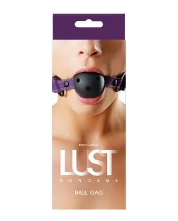 LUST BONDAGE BALL GAG PURPLE