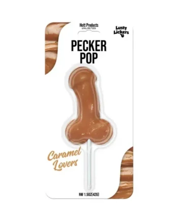 LUSTY LICKERS PECKER POP CARAMEL