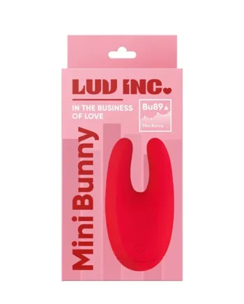 Luv Inc Bu89 Mini Bunny Rechargeable Silicone Vibrator Red