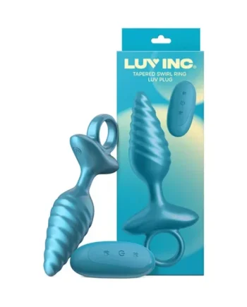 Luv Inc. Tr59: Tapered Swirl Ring Luv Plug Metallic Blue