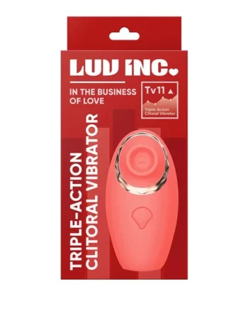 Luv Inc Triple-Action Clitoral Vibrator – Coral
