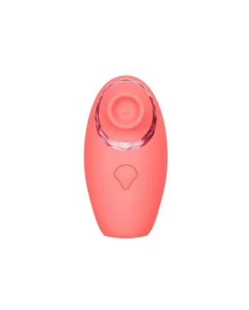 Luv Inc Tv11 Triple-Action Clitoral Vibrator Rechargeable Silicone 3-in-1 Stimulator, Coral