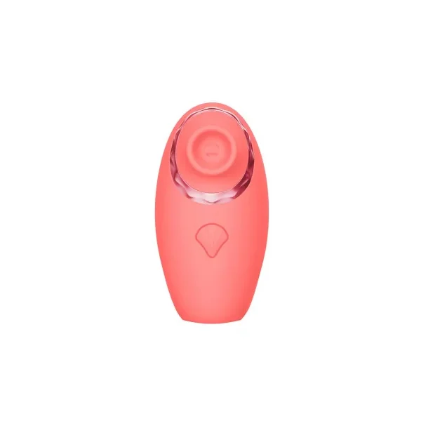 Luv Inc Tv11 Triple-Action Clitoral Vibrator Rechargeable Silicone 3-in-1 Stimulator, Coral