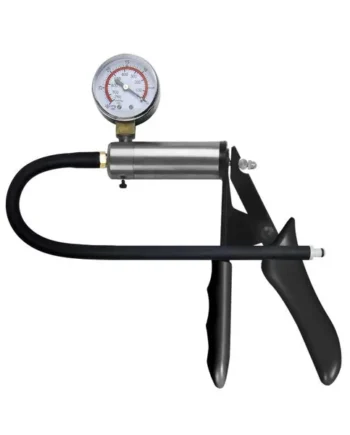 LuvPump Brass Pistol Pump with Gauge and Hose, Clear