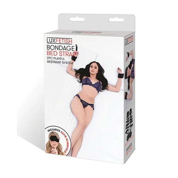 Lux Fetish Bondage Bed Strap Restraint System – 2 pc Set