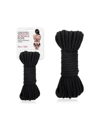 Lux Fetish Bondage Rope 10m – Black