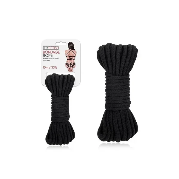Lux Fetish Bondage Rope 10m – Black