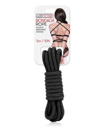 LUX FETISH BONDAGE ROPE 3M BLACK
