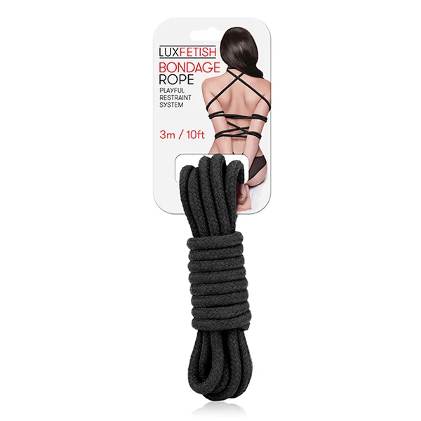 LUX FETISH BONDAGE ROPE 3M BLACK