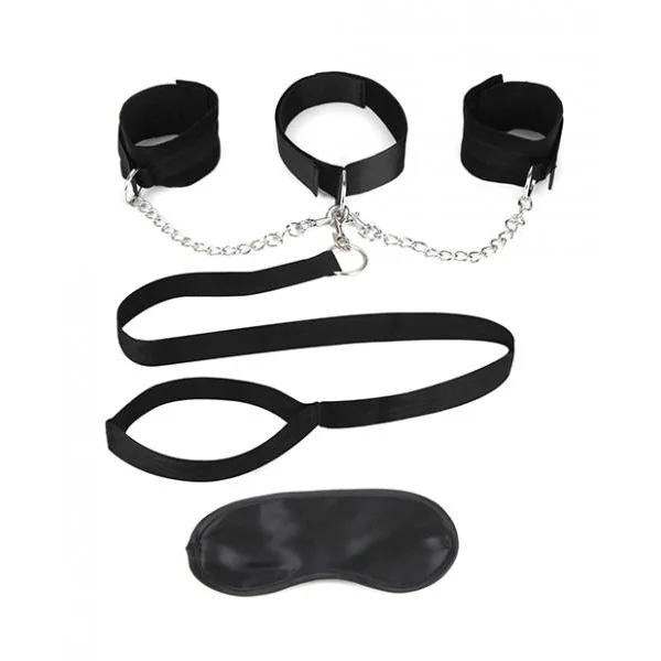 Lux Fetish Collar, Cuffs & Leash