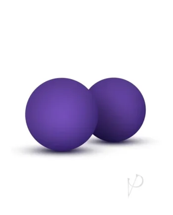 Luxe Double O Kegel Ben Wa Balls Purple Weighted .8 Ounce