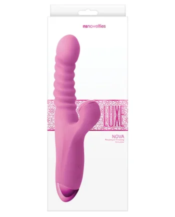 Luxe Nova Thrusting and Throbbing Stimulator - Pink