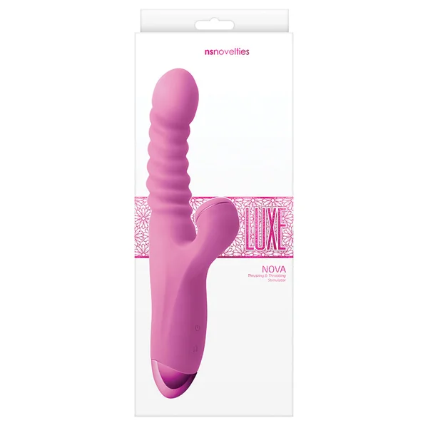 Luxe Nova Thrusting and Throbbing Stimulator - Pink