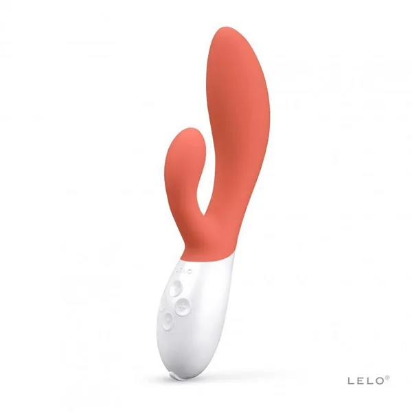 Luxury female vibrator lelo ina 3 rabbit massager woman adult sex toy coral red