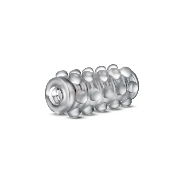 M for Men Soft + Wet Reversible Orb Glow in the Dark Self-Lubricating Stroker, Frosted