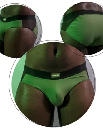 MACHO - MS23V BRIEF UNDERPANTS GREEN COLORS L/XL