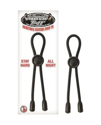 Mack Tuff Adjustable Silicone Cock Tie - Black