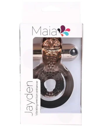Maia JAYDEN Rechargeable Vibrating Erection Enhancer Ring - Rose Gold