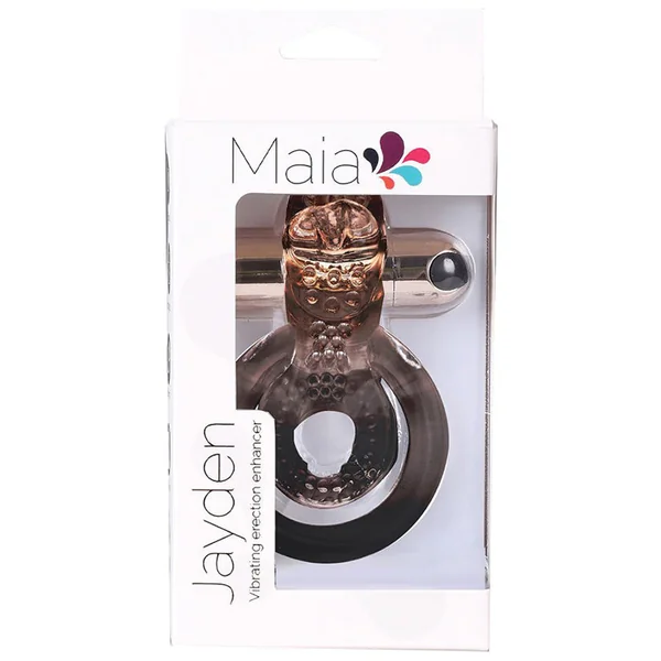 Maia JAYDEN Rechargeable Vibrating Erection Enhancer Ring - Rose Gold