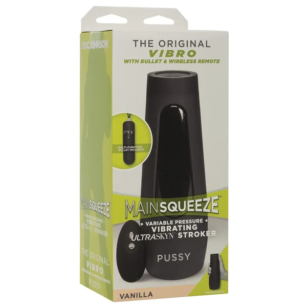 Main Squeeze Original Vibro Pussy - Vanilla