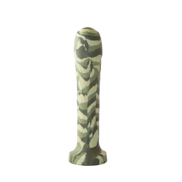 MAJOR DICK COMMANDO 7.25 UNCUT GREEN CAMO DONG “