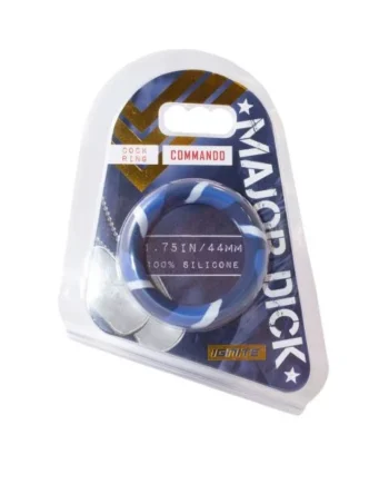 MAJOR DICK COMMANDO SILICONE DONUT BLUE CAMO (1.75IN./44MM)