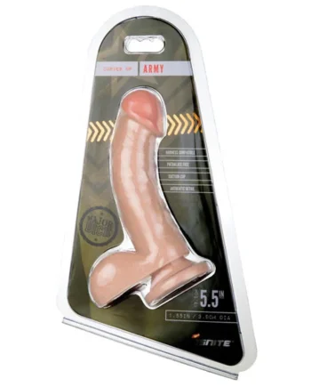 Major Dick Curved W/balls & Suction Cup Army