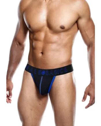 Male Basics Neon Thong Blue