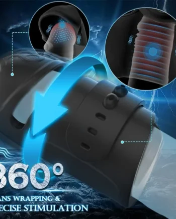 Male Masturbator Penis Trainer - Vibrating Male Sex Toys Penis Delay Ejaculation