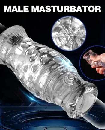 Male Masturbator Sleeve Adult Toys - Pocket Pussy Handjob Glans Training Male Sex Toys