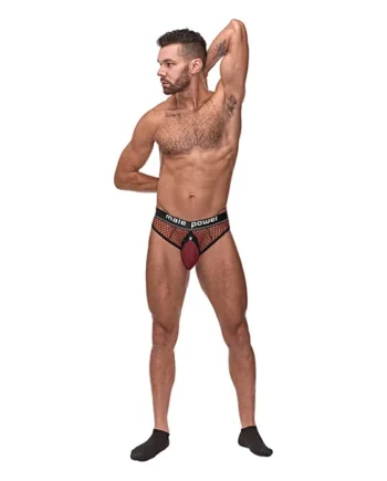 Male Power Cock Pit Fishnet Cock Ring Thong