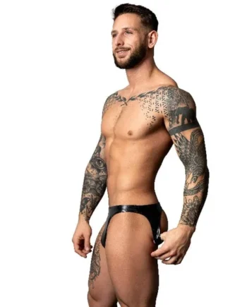 Male Power Moonshine Jock Strap, Black, L/XL