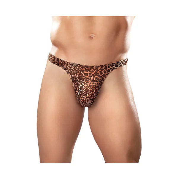 Male Power Wonder Thong Animal Print L-xl
