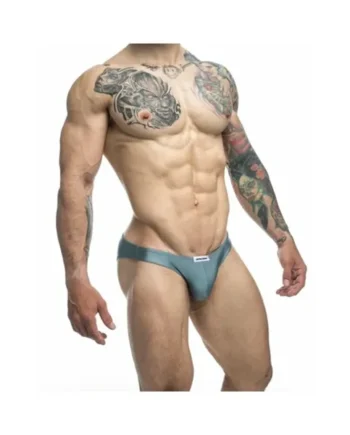 MaleBasics JUSTIN + SIMON Classic Bikini Metal Green XL