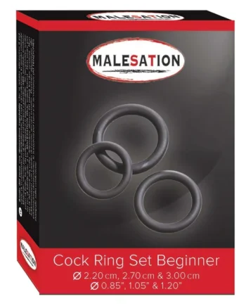 Malesation Beginner's Cock Ring Trio Set