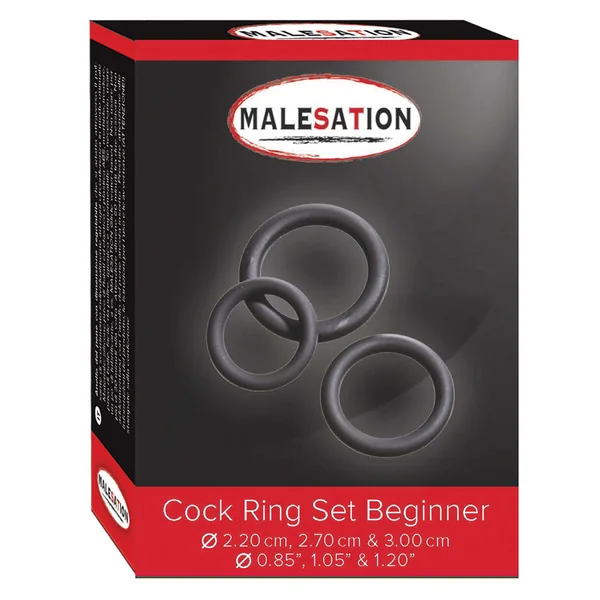 Malesation Beginner's Cock Ring Trio Set