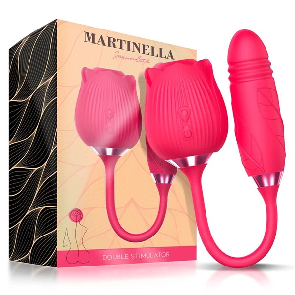 Martinella Clitoris Stimulator Suction, Vibration and Thrusting Silicone USB