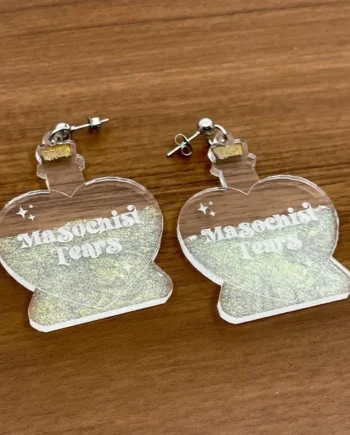 Masochist Tears Potion Bottle Earrings