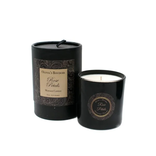 MASSAGE CANDLE ROSE PETALS 6.5 OZ