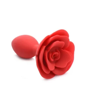 Master Series Booty Bloom Silicone Rose Plug Large Red