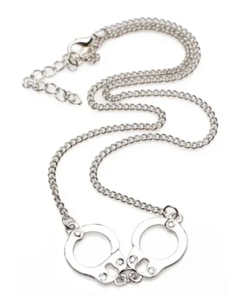 Master Series Cuff Her Handcuff Necklace – Silver