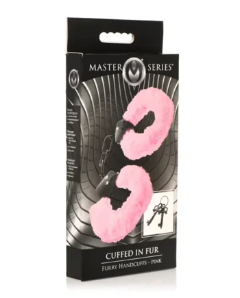 Master Series Cuffed in Fur Furry Handcuffs – Pink