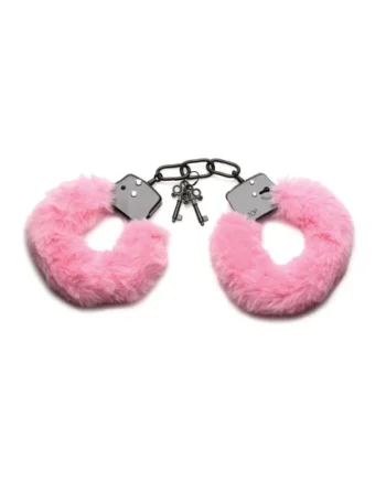Master Series Cuffed in Furry Handcuffs - Pink
