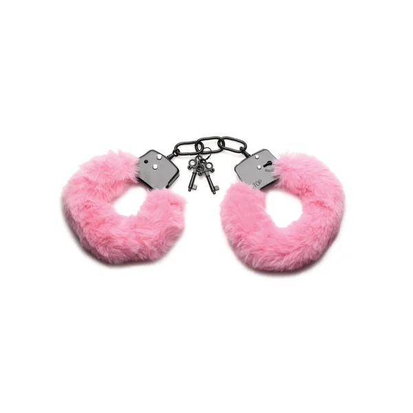 Master Series Cuffed in Furry Handcuffs - Pink