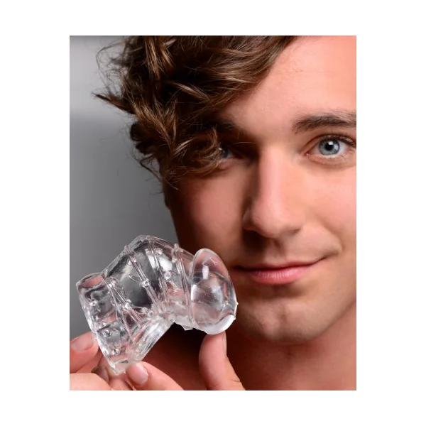 MASTER SERIES DETAINED 2.0 RESTRICTIVE CHASTITY CAGE W/ NUBS