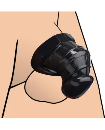 Master Series Detained - Black Restrictive Chastity Cage