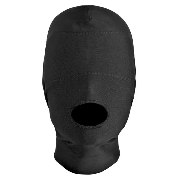 Master Series Disguise Open Mouth Hood With Padded Blindfold